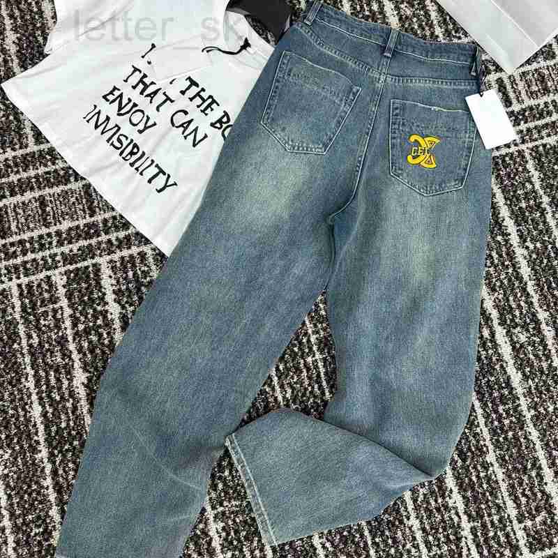 

Women' Jeans designer Mini High Edition 23 Pocket Embroidery Straight Leg Denim Pants Quality Shenzhen Z4CW, Blue14