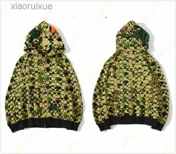 

mens hoodies designer hoodie Shark luminous women sweatshirts letters Camo hoody oversized cotton zip sweaters hoodys embroidered cardigan a1 163HSP, Style no. 11
