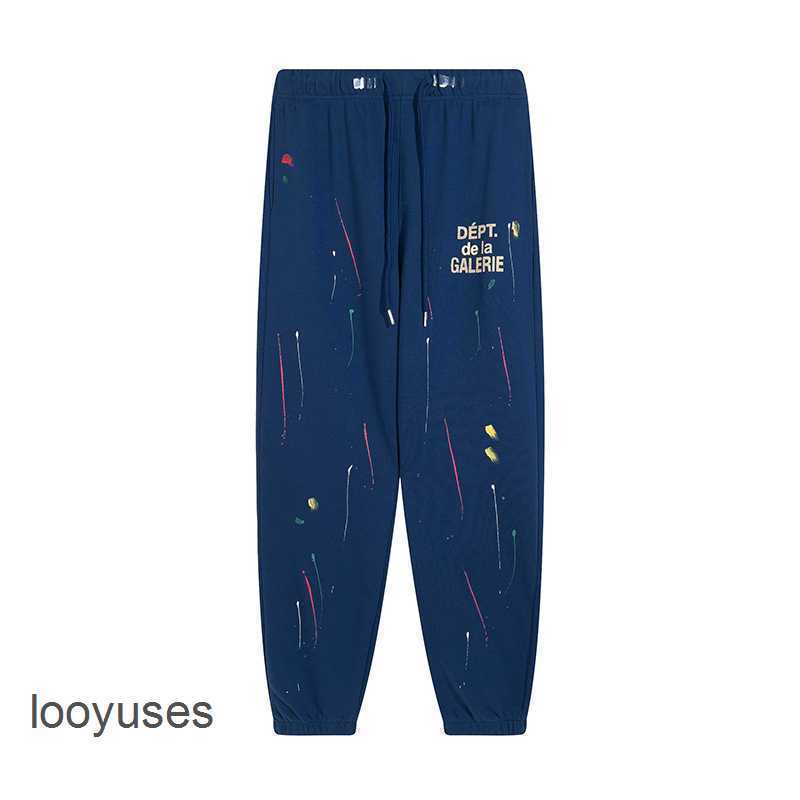 

Galleryes Dept Graffiti Fashion Hand-painted Sport Pants Speckle Brand 2023 Designer Ink Pant Loose High Street Men's Casual Feet Guards Couple X4iu, Grey