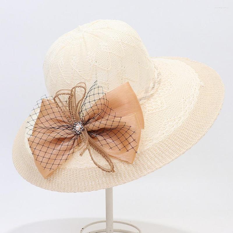 

Wide Brim Hats Women Fisherman Hat Exquisite High-end Lady Summer, White