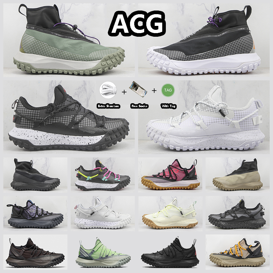 

ACG Hiking Shoes Clay Green Khaki Metallic Silver Dark Grey Sea Glass Brown Basalt Flash Crimson Fossil Green Abyss Hazel Rush Trainers for Men and Women, Item#16