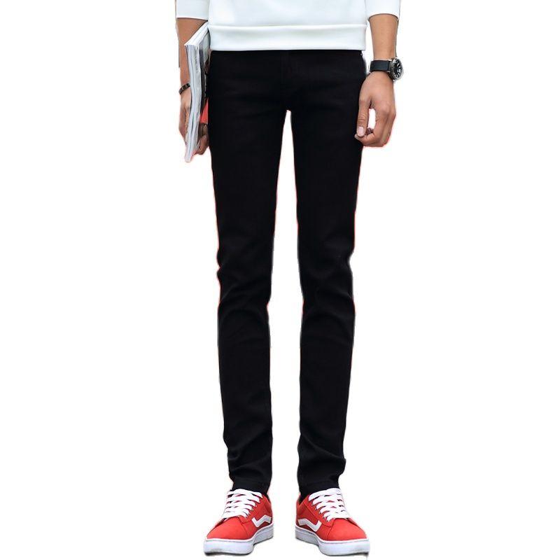 

Men's Jeans Black Men Slim Fashion Business Cowboy Trousers Cotton Small Elastic Comfortable Male Denim Pants Size 27-36Men's