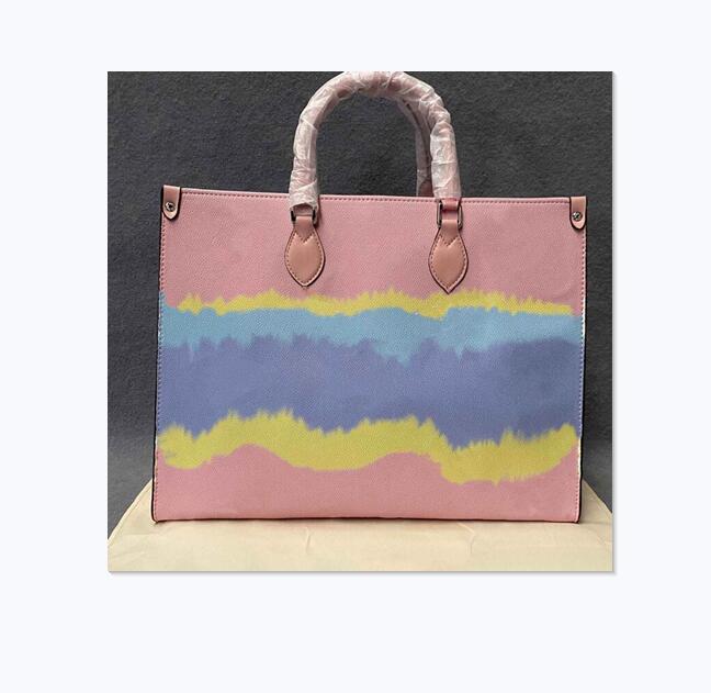 

Womens Shoulder Bags ONTHEGO Fashion Leather totes Designers Handbags Bag Purse Flower Ladies Casual Tote Female HandBag 76