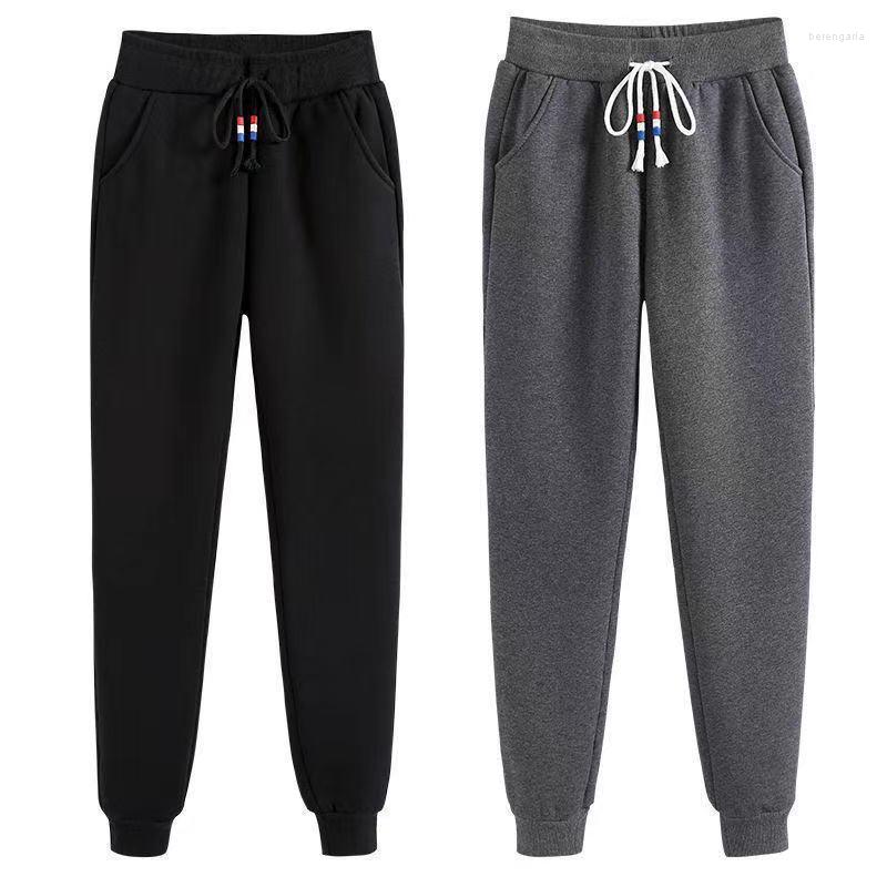 

Women's Pants Casual Women Trousers Solid Loose Drawstring Low Waist Streetwear Joggers Baggy Wide Leg Sweatpants Female Cargo T48, Dark grey thicken