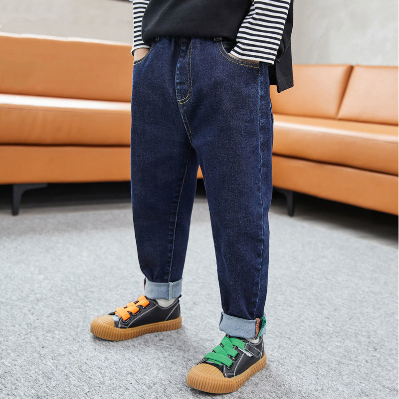 

Jeans Boys Jeans Classic Cowboy Pants Boys Casual Jeans Trousers spring Autumn Denim Pants for Kids Children Loose Pants 230413, Blue