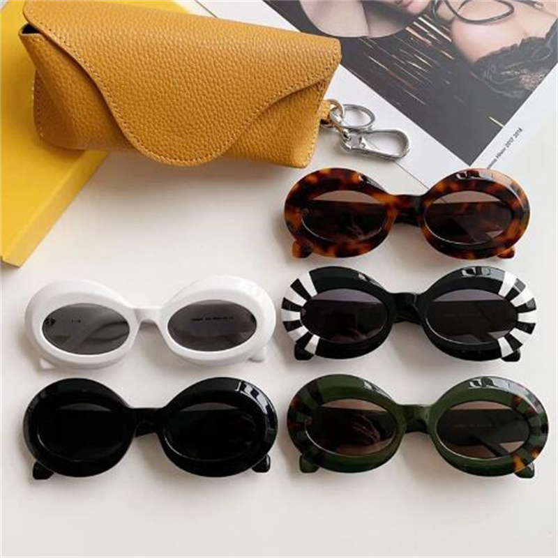 

Fashion Sunglasses Oversized Sunglasses For Womens In Acetate Mens Fashion Trend Style High Quality Glasses UV Protection LW40091 With Box