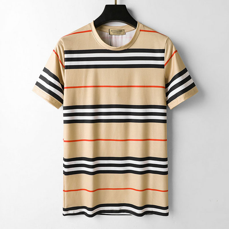 

Mens T shirt Designer Polo Short Sleeves Checkered Print Fashion Men Tshirt High Quality Cotton Casual T-shirt High Street Embroidered Round Neck Shirts