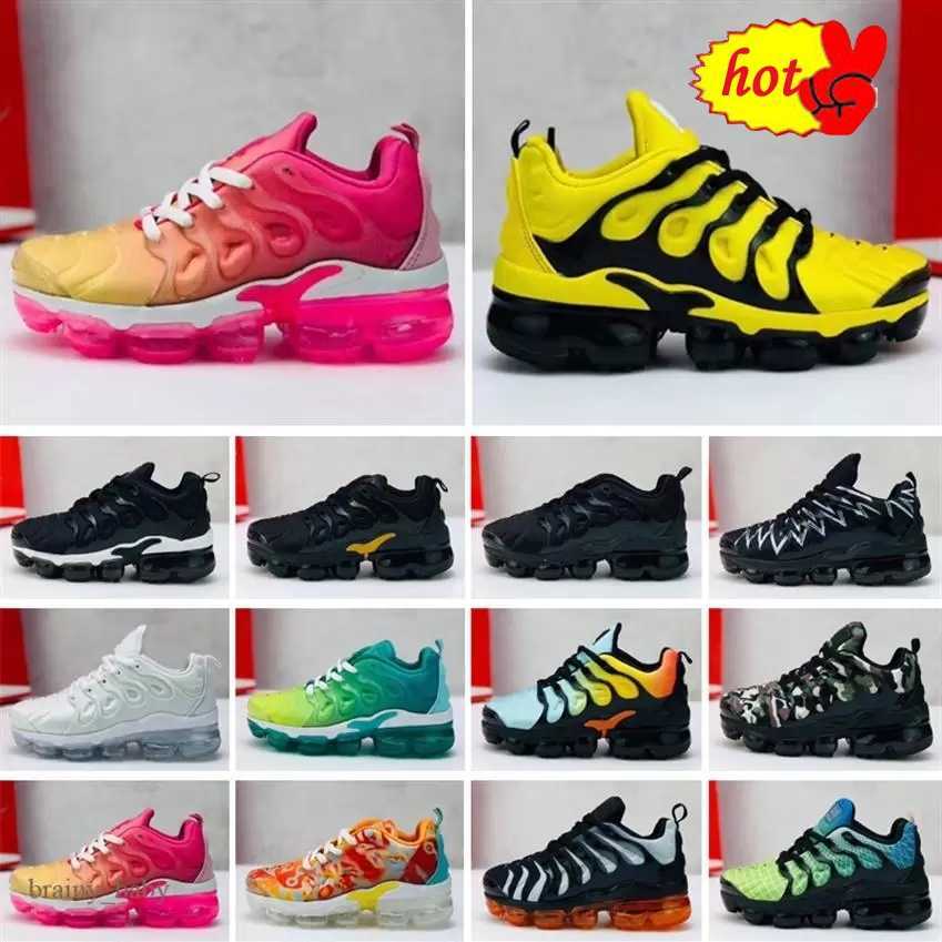 

2023 TN Plus Kids black shoes Athletic Outdoor Sports Running Shoes air maxs Children sport Boy and Girls Trainers tns Sneaker Classic Toddler Sneakers Size 24-35