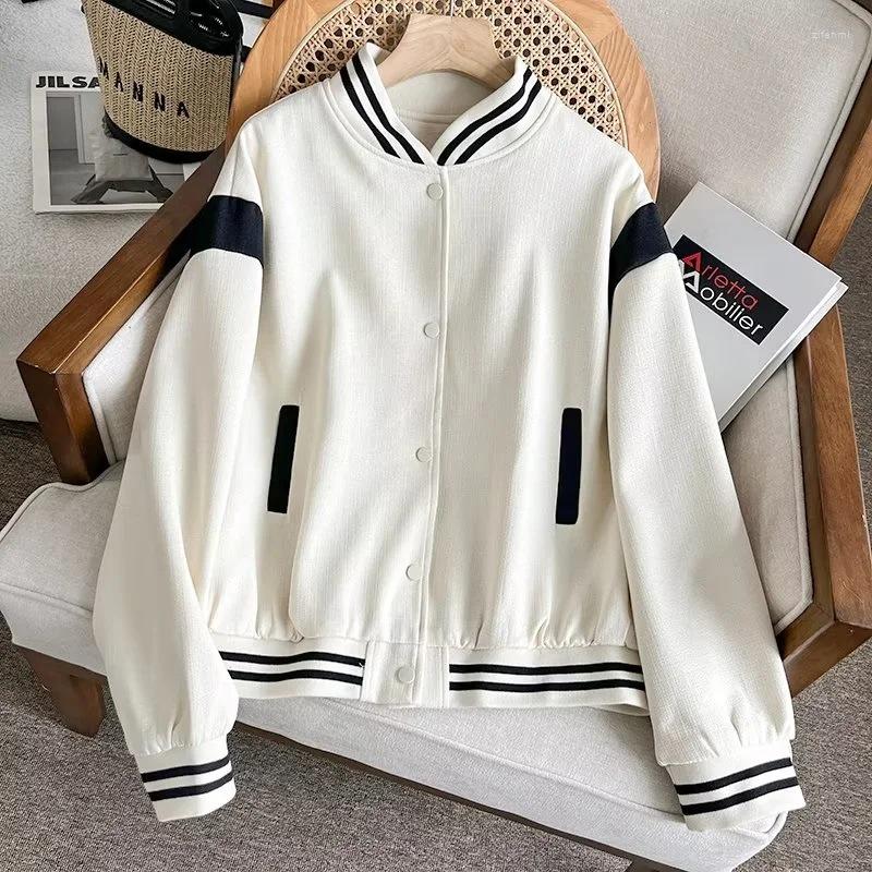 

Women' Jackets 2023 Stand Collar Bomber For Women Short Jacket Fashion Spring Autumn Split Single Breasted Couple Clothes, Black