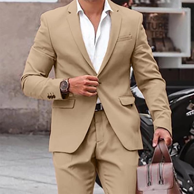 

Men's Suits 2023 Style Men's Business One Button Bridegroom Formal Party Men 2 Pieces(Jacket Pant )traje De Novio, Same as image 1