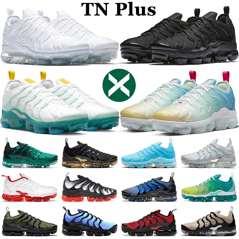 

tn plus running shoes men women Triple Black White Red Laser Hyper Blue Cool Grey Metallic Gold Rough Green Atlanta Griffey mens trainers sports sneakers, 40