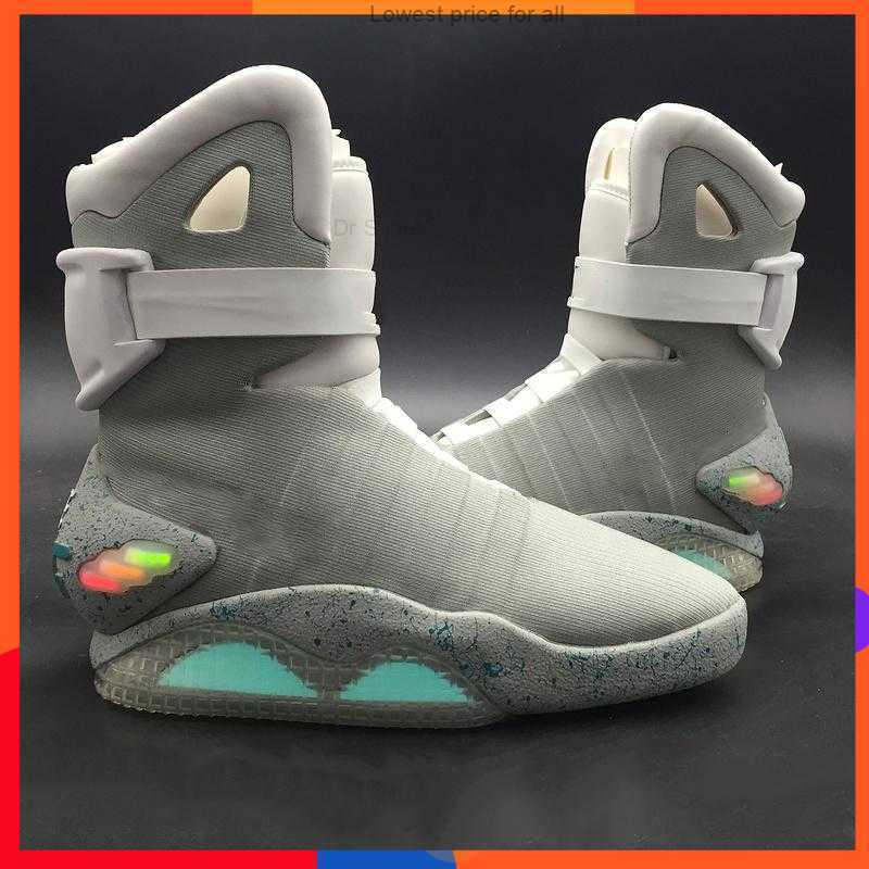 

2023 Basketball Shoes Mags 'S Led Glow In The Dark Lighting Grey Marty Mcflys Air Mag Back To The Future Marty Mcfly Size 7-12Back to the, Men us11=uk10=eur45