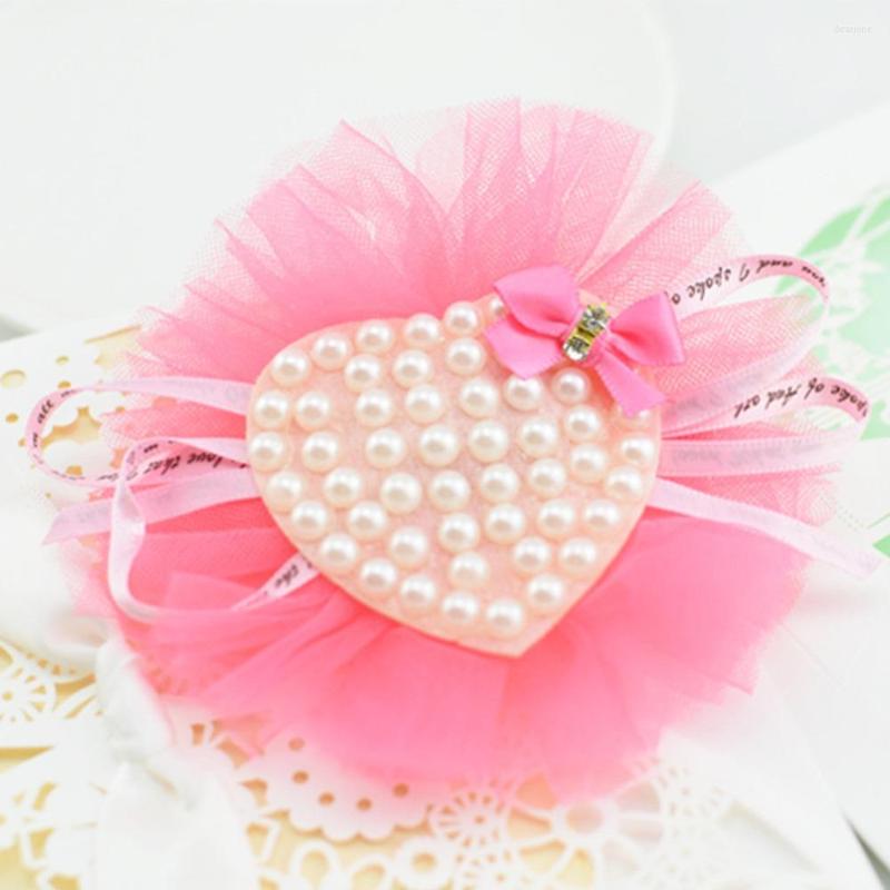 

Hair Accessories Furling Girl 1 PC Simulated Pearls Hairpins Kids Clip Heart Design Barrettes Girls For Children, Yellow