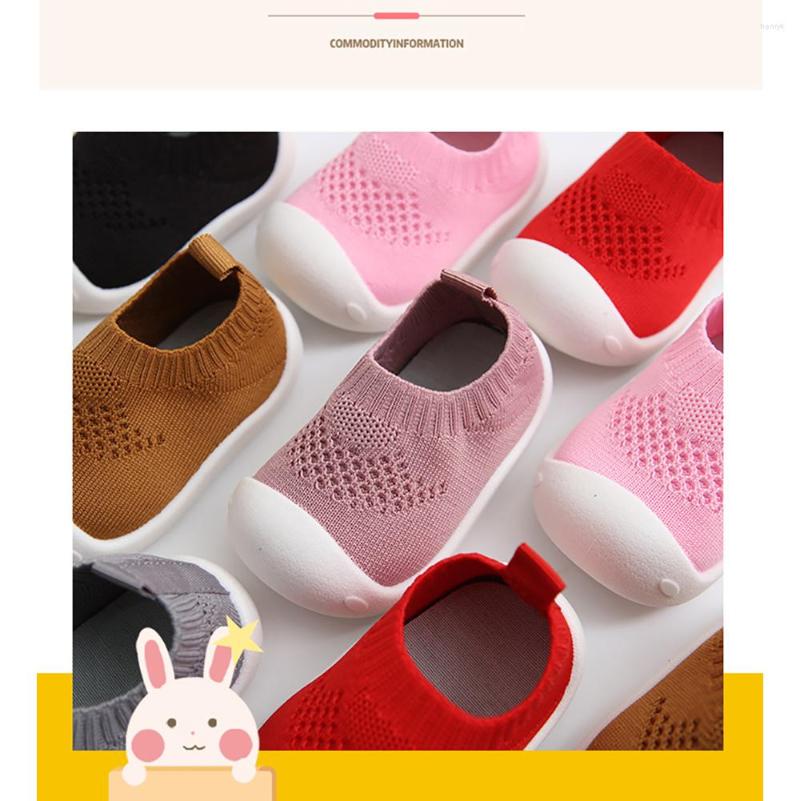 

First Walkers Kid Baby Shoes Breathable Infant Toddler Girls Boy Casual Mesh Knitted Soft Bottom Comfortable Non-slip, Black