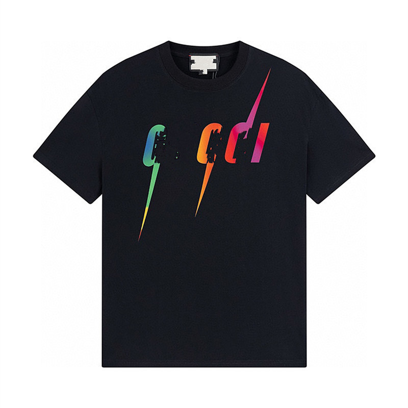 

New Mens Designer T Shirt Clothes Womens Clothing Pure Cotton Round Neck Short Sleeve Sign Double G Letter Print 2023
