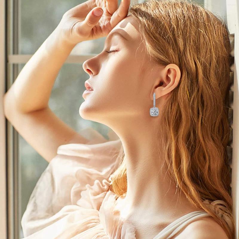 

Backs Earrings Delicate Ladies Micro Set Zircon All Small Pearl Hoop Women Studs