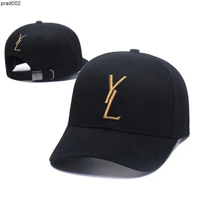 

Baseball cap letter Y cape designer Beanie hat luxury casual cap men's women's neutral sun hat, Black silver