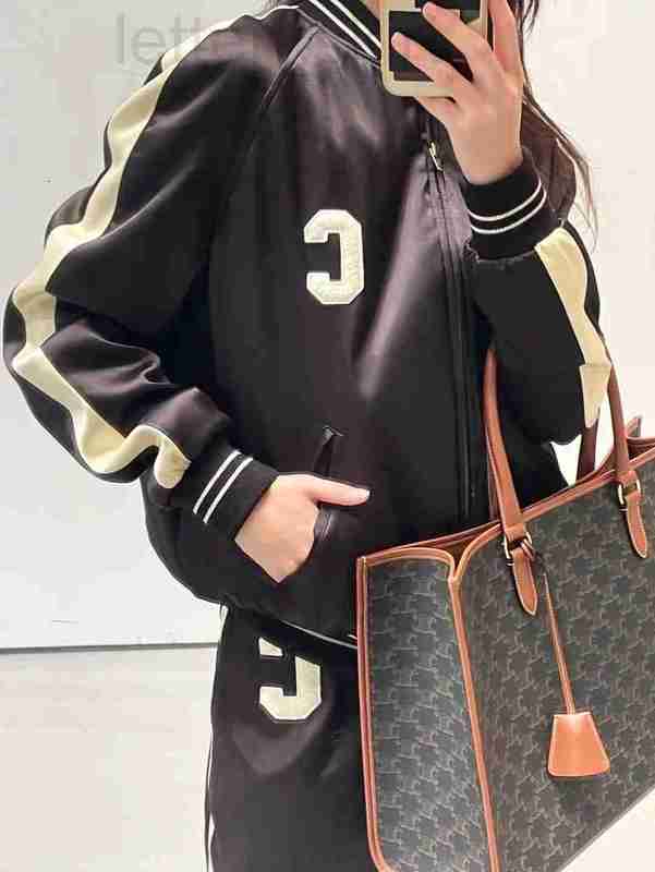 

Women' Fur & Faux designer Gao Ding c-sticker cloth acetate ice silk coat women' loose casual jacket baseball suit men and women TZII, Brown3