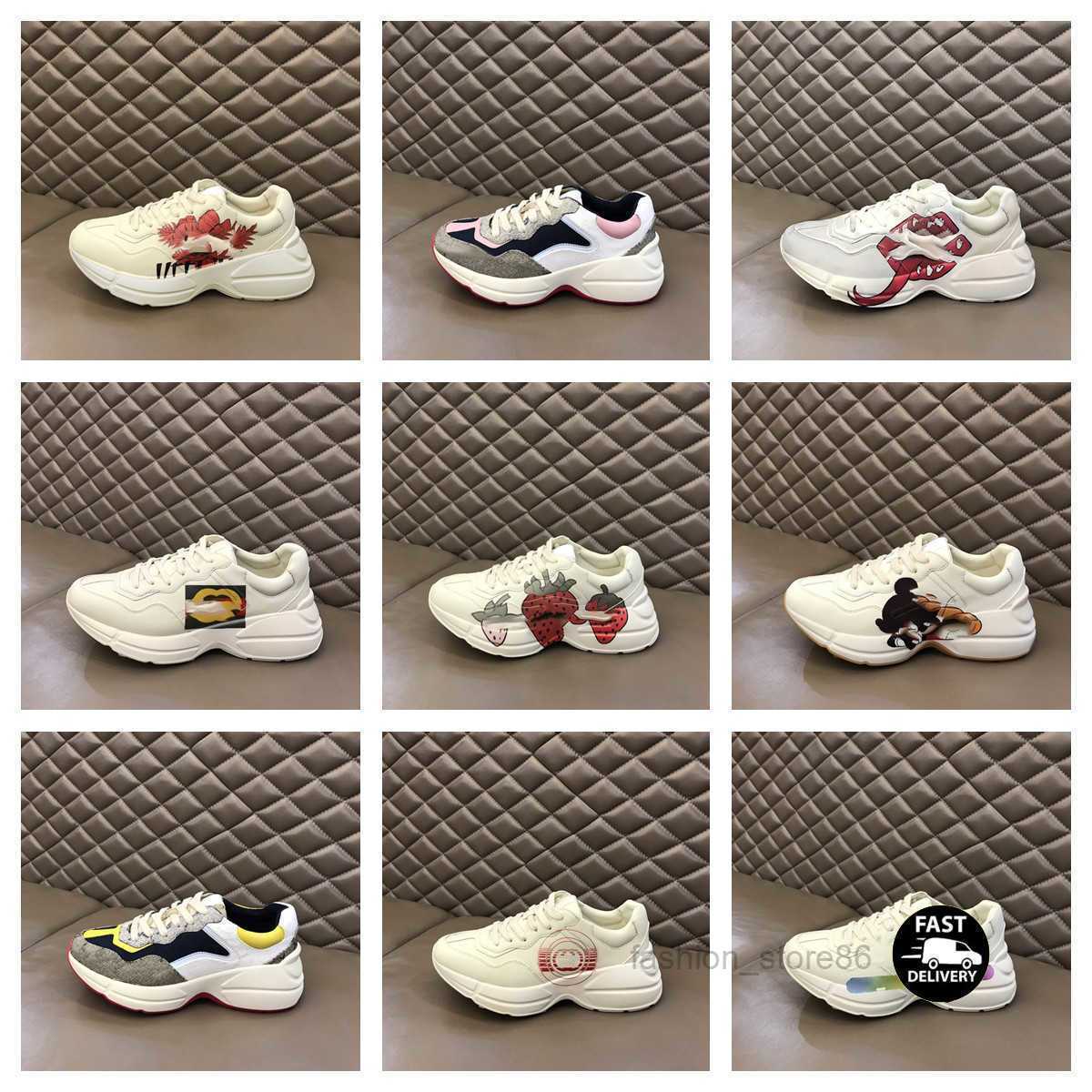 

Running Shoes Mens Women Classic Casual Shoes Sneakers Vintage Print Letter Trainer Sneakers Chaussures Strawberry Designer Outdoor Sport Do Old Trainers, 26