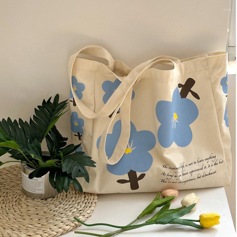 

Evening Bags Youda Style Canvas Open Shoulder Bag For Women Simple Floral Tree Pattern Handbag Large Casual Capacity Shopper Tote, Yellow