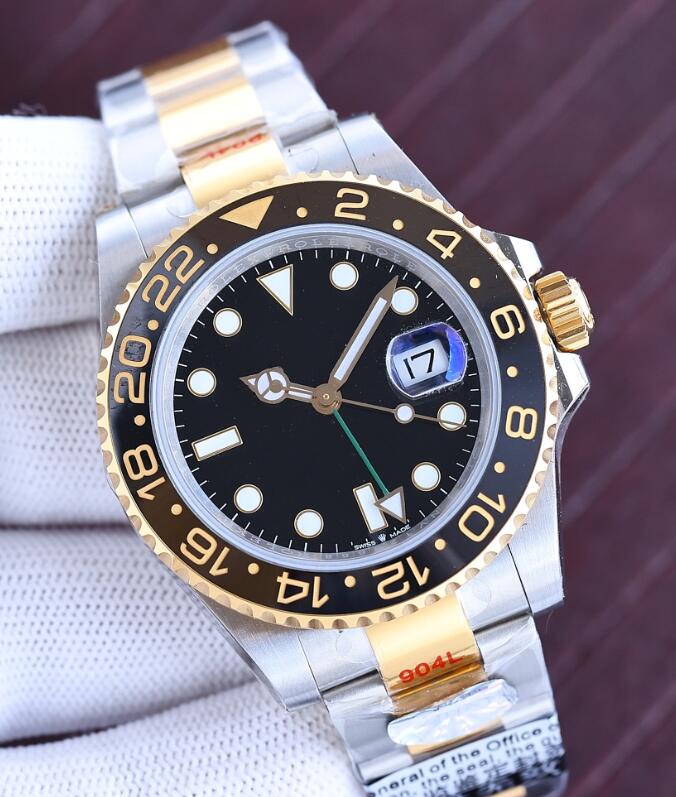 

Men GMT II MASTER watch Wristwatch Blue Black Ceramic Bezel Stainless Steel 40mm Watchc 116710 Automatic Mechanical Movement Limited Jubilee watches Master, Color 10