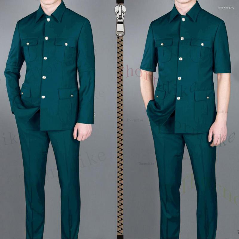 

Men' Suits Thorndike Combination-4 Safari Men' Tailor-Made Blazers Pants Normal Business Causal Party Singer Groom Wedding Prom, Combination 14
