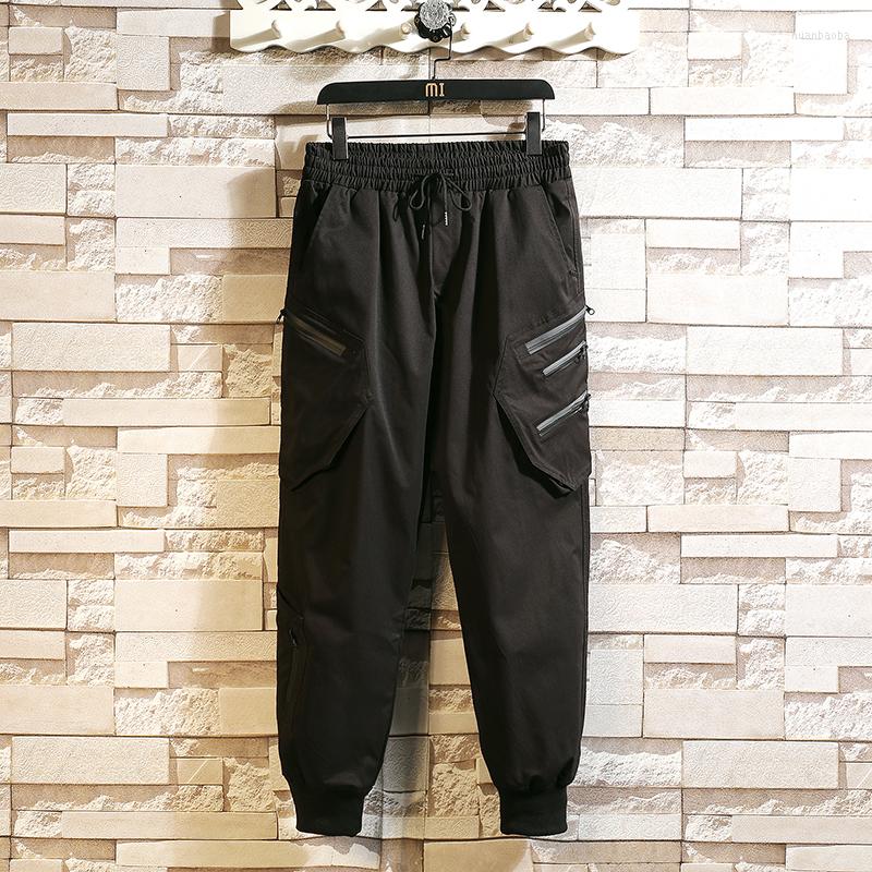 

Men's Pants Big Pockets Men Casual Cargo Black Streetwear Jogger Trousers Loose Sweatpants 5XL 6XL 7XL