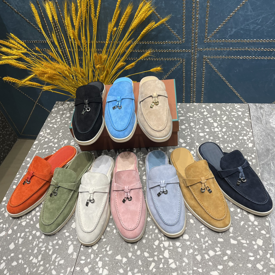Classic Slippers Womens Casual Designers sandals Cashmere loafers High elastic beef tendon bottom Flat outdoors shoe Novelty Slipper 35-42 with b-image-941696922