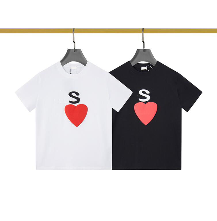

100% cotton short sleeve cool men t shirt casual summer loose men red heart yslity tshirt male t-shirt tops couples tee shrits women, 08
