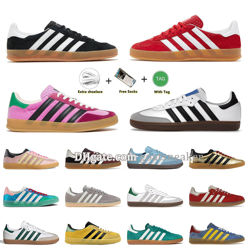 

Originals Samba Shoes Gazelle Og Designer Shoes Luxury Classic Pink Velvet Vegan Black Gum White Wales Bonner Cream Green Plate-forme Fashion Sneakers Trainers