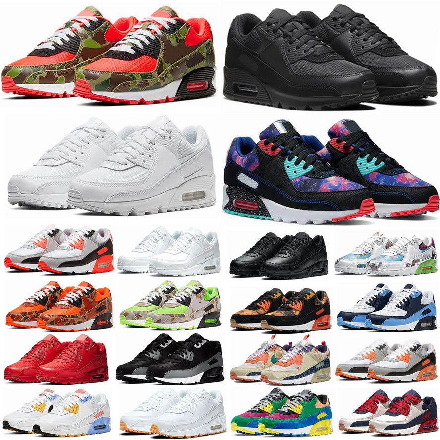 

2023 Designer Men Running Sports Shoes Total Orange Laser Blue Triple White Black Red 90 Wolf Grey Polka Dot Infrared Airs Hyper Grape Royal Women Trainer Sneakers, 24