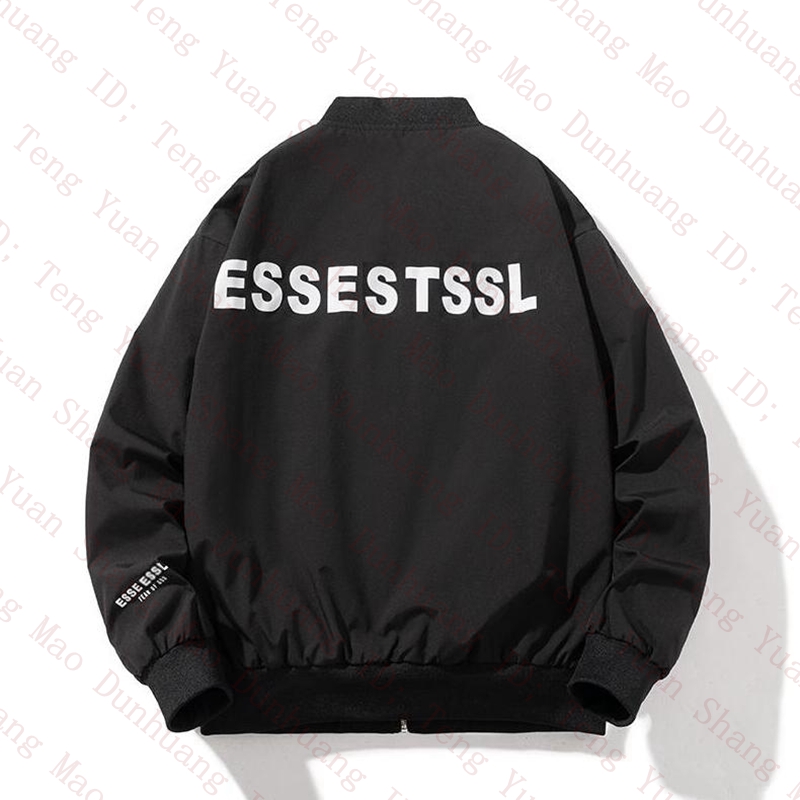 

New Fashion Ess Designer Jackets Men's Windbreaker Autumn Stand collar Bomber Jacket Mens Women baseball uniform High quality Casual couple coat Hip Hop Streetwear, Not a product (are not sold separat)