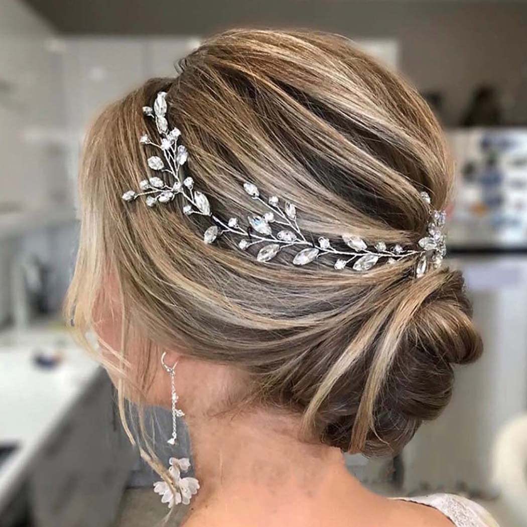 

Women Rhinestone Headpieces Vine Fashion Hair Jewelry Handmade Prom Hair Ornaments Wedding Bridal Hair Accessories for Party Hairband