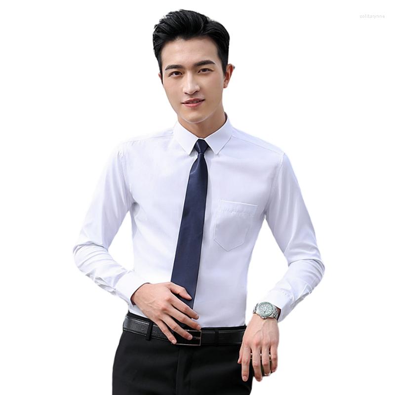

Men's Dress Shirts Business Cotton Shirt Long-sleeved Men's And Women's Same Style Work Clothes Wedding Office Travel Commuter, White a