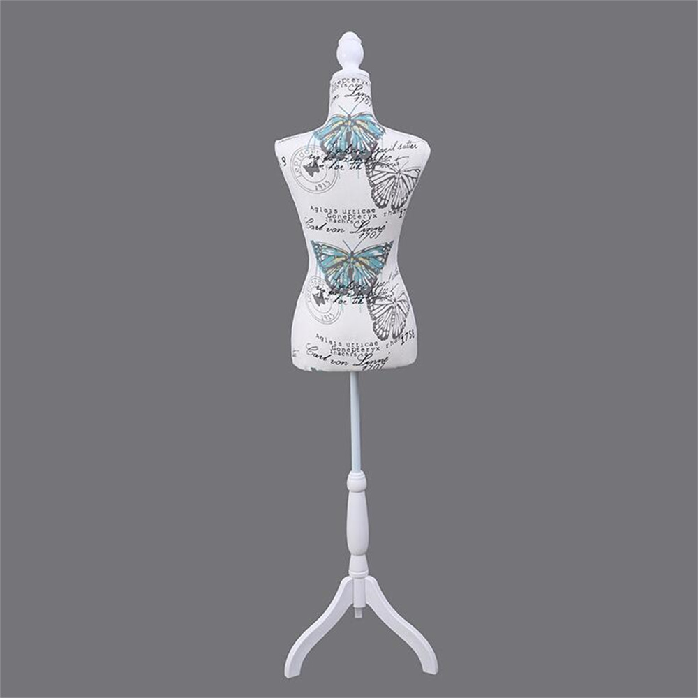 

4style Female Cloth Sewing Art Mannequin For Foam Fabric Covering Body Display Props Half Length Printed Linen Can Pin E187