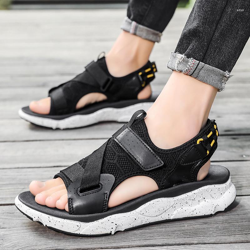 

Sandals Summer Daily Outdoor Beach Shoes For Men Simple All-match Comfortable Wear-resistant Convenient Non-slip Casual, Grey
