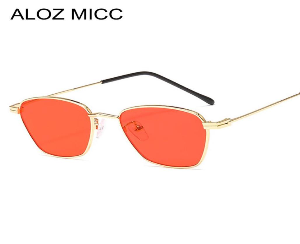 

ALOZ MICC 2019 New Square Luxury Sunglasses Men Brand Designer Vintage Metal Frame Unisex Sunglasses Female EyewearA4288301779