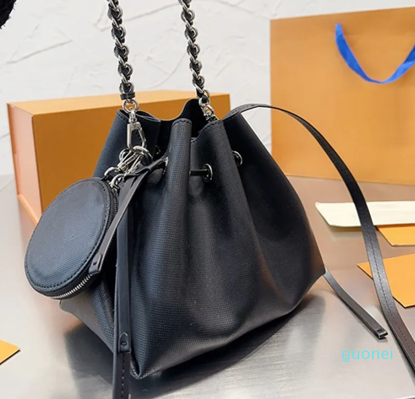 

Cowhide Crossbody Bag Chains Shoulder Bags Totes Handbag String Women Purse Large Capacity Chain Hardware Detachable Strap Magnetic Hasp Closure With Coin Purses, #7