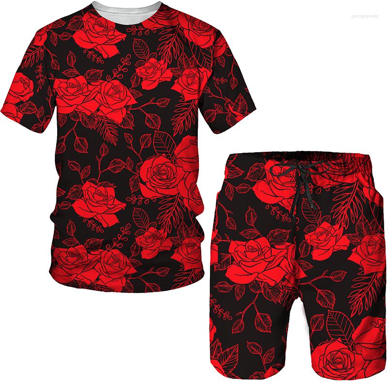 

Women's Tracksuits Fashion Print Women Two Piece Suit Outfits Summer Casual Tees/Shorts/Tracksuit Female Short Sleeve Top Set, St-12