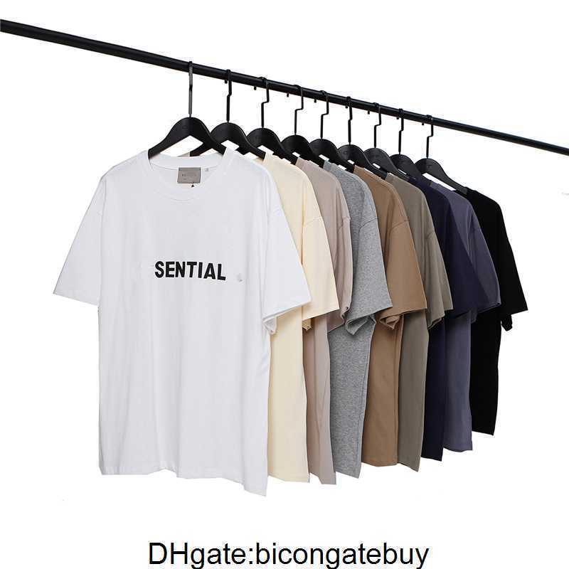 

ESS Summer Apparel Mens Women Designers T Shirts Tees Fashion Tops Man S Casual Chest Letter Shirt Luxurys Clothing Street Shorts Sleeve Clothes Tshirts 22S AEKX