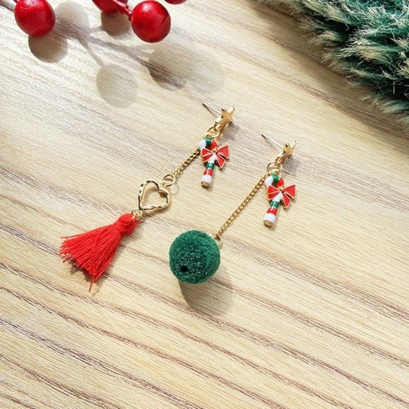 

Dangle Earrings 2023 Cute Women Christmas Women's Creative Retro Minimalist Star Fur Ball Tassel Fashion Pendientes