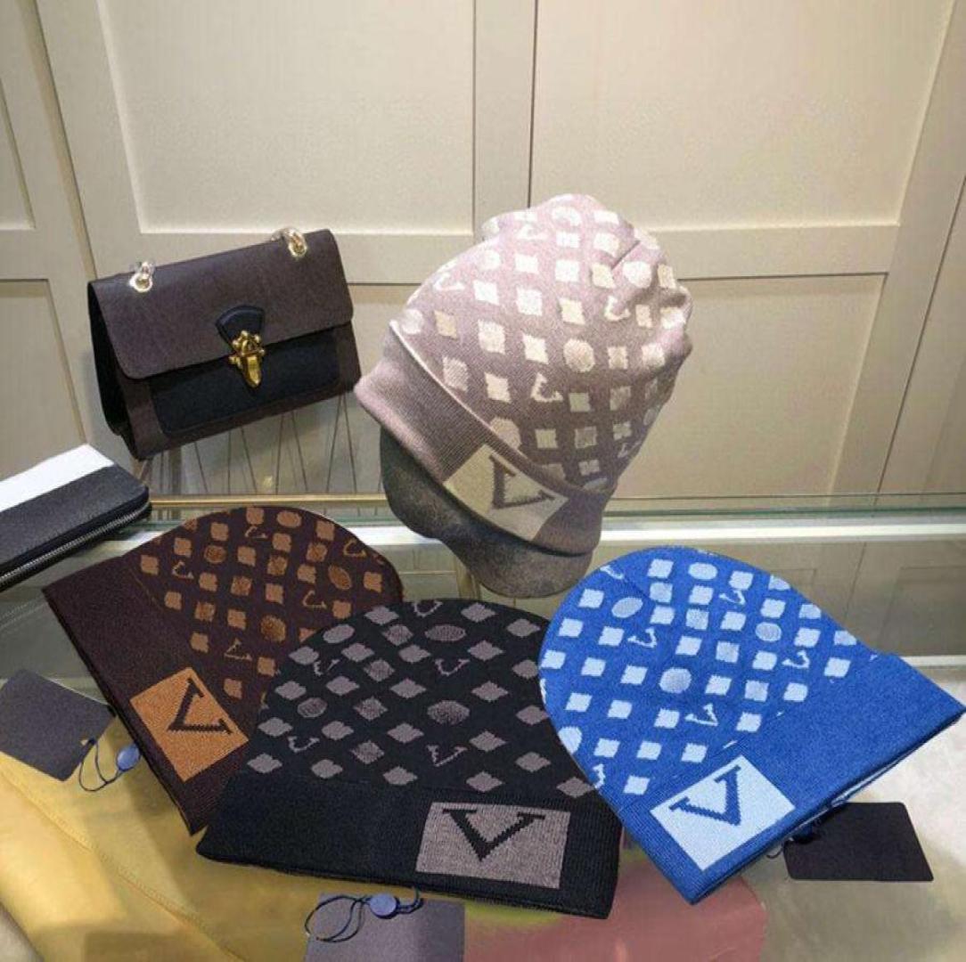 

BeanieSkull Caps Beanie Cap Knitted Hat Designer Skull Caps for Man Woman Winter Hats 4 Colors Top Quality5NDN5058751, Black