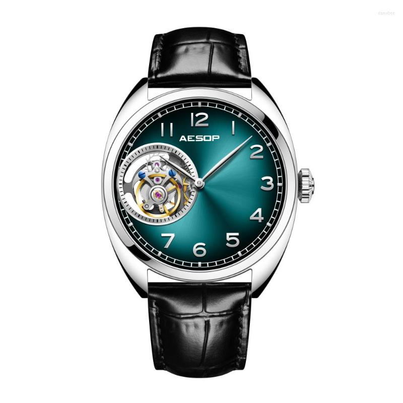

Wristwatches Tourbillon Watch Mechanical Hollow Dial Sapphire Mirror Tough Guy Flying Writwatch Strange Personality Luxury High-end Clock, Tourbillon watch-f
