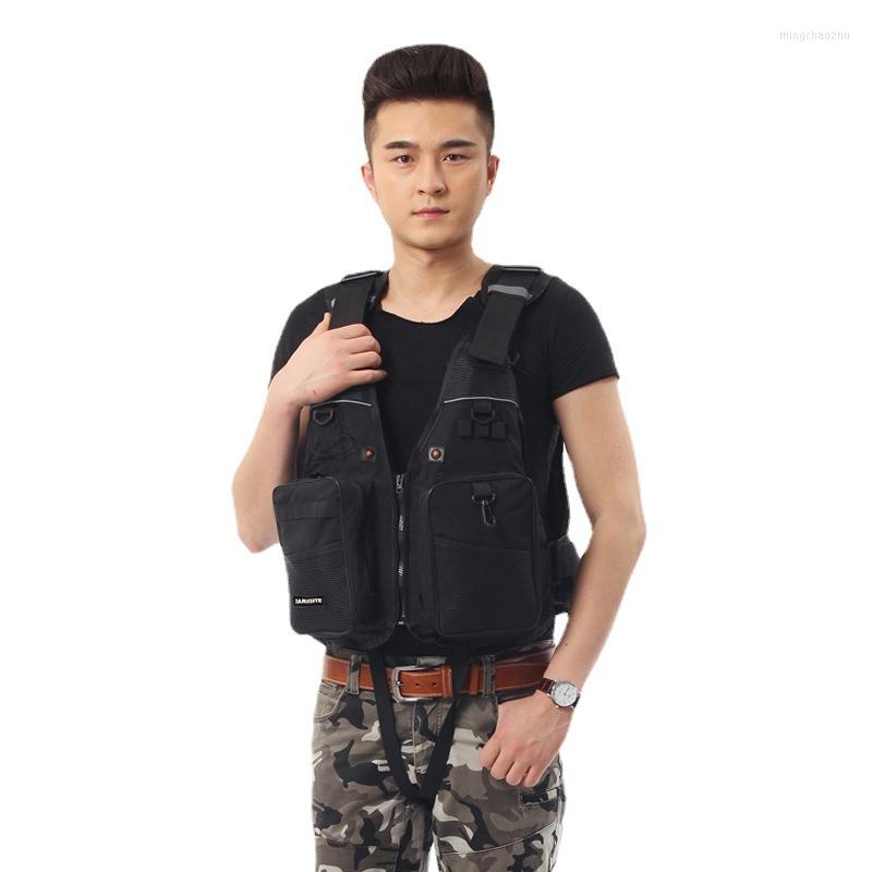 

Hunting Jackets Outdoor Camouflage Life Portable Large Buoyancy Jacket Adult Men Lure Professional Waterproof Sea Fishing Vest Suit