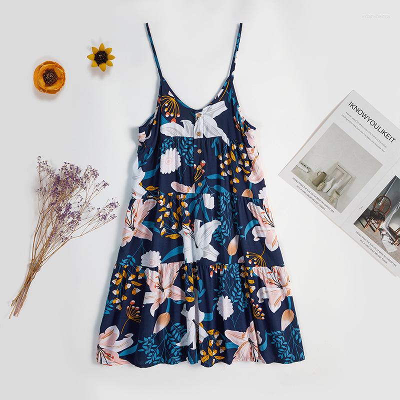 

Women's Sleepwear Sexy Printing Flower Nightgown Sleep Dress Nightwear Cotton Summer Nightshirt Home Women Nightdress Clothes, Black willow flower