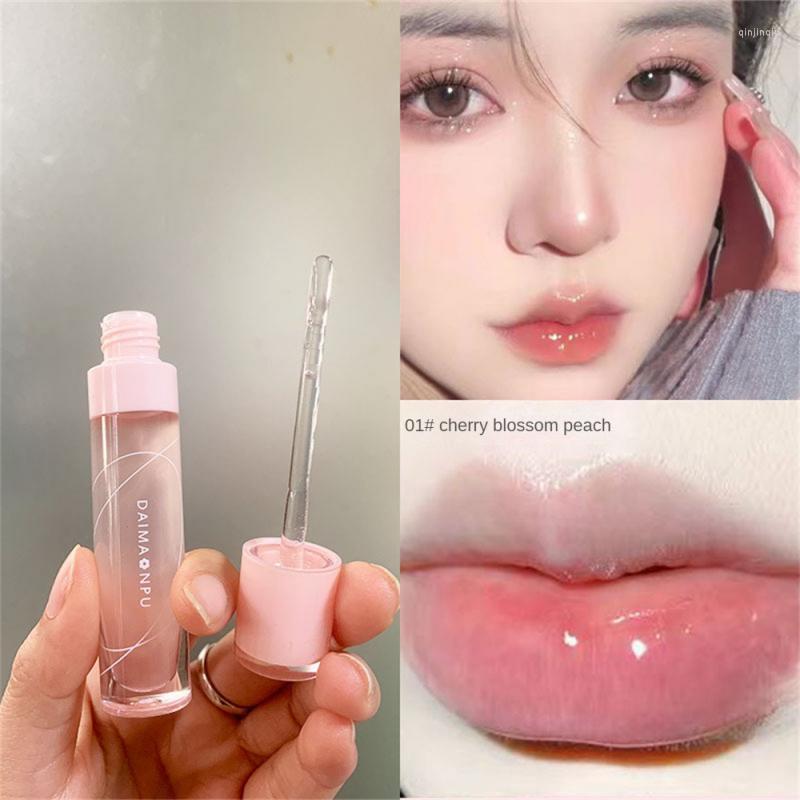 

Lip Gloss Pearlescent Moist Glaze Honey Waterlight Lipstick Waterproof Long Lasting Non-stick Cup Toodle Beauty, 02