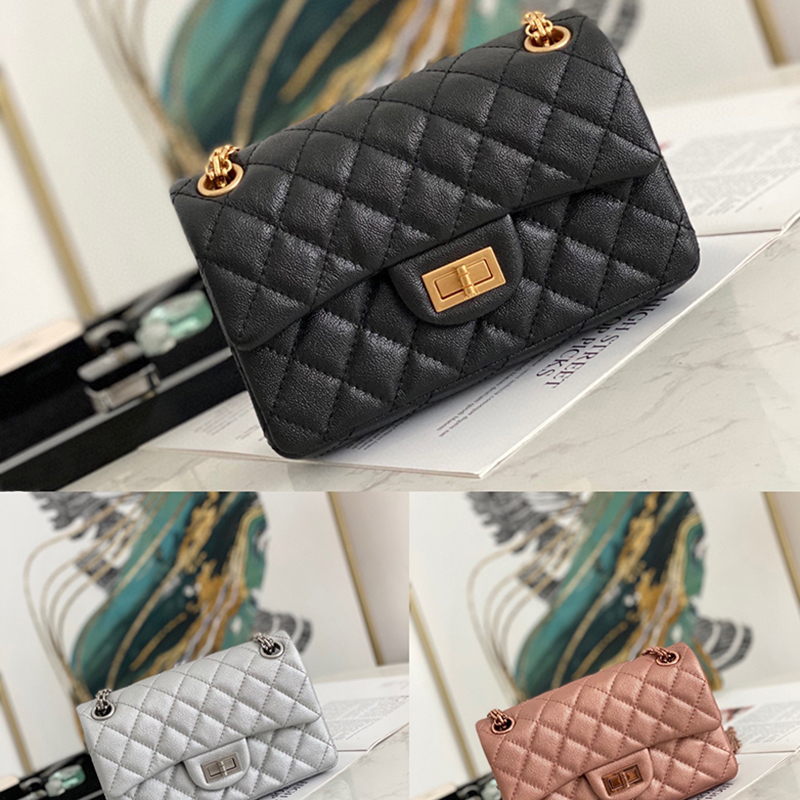 

Luxury Flap Bags Designer Shoulder Bag 20CM Genuine Leather Chain Bag High Imitation Handbag With Box ZC289