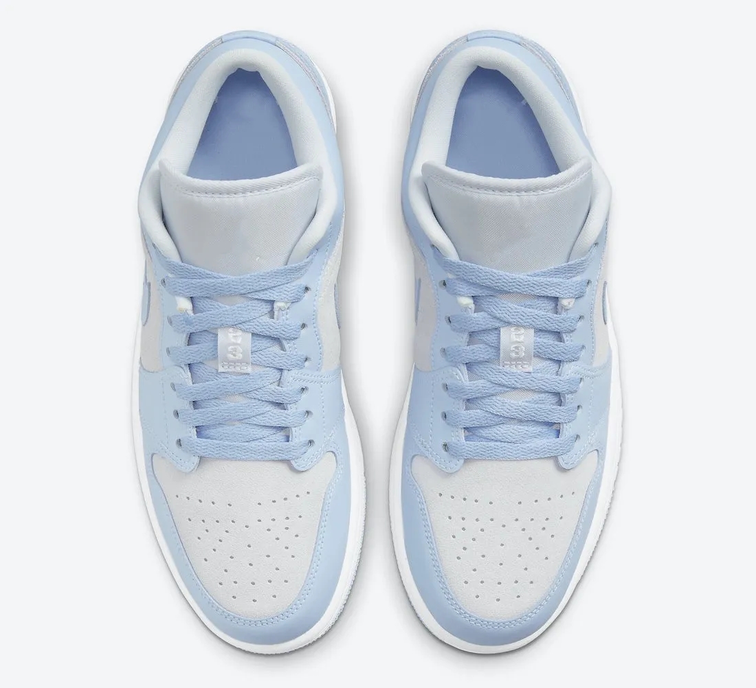 Mens Shoes 1s Low Grey University Blue Basketball Shoe High Quality Sports Sneakers Real Leather Color WIth Og Box-image-858520855