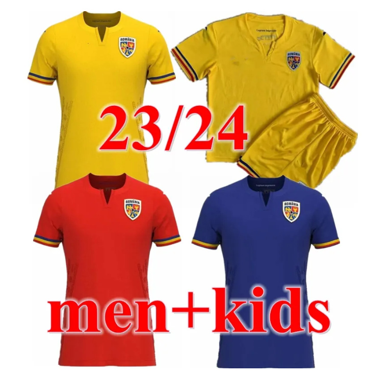 

Romania Soccer Jerseys Home yellow away biue 21 22 23 24 Alexandru Cicaldau Ianis Hagi Dennis Man Marin football shirts maillots camiseta de futbol thailand