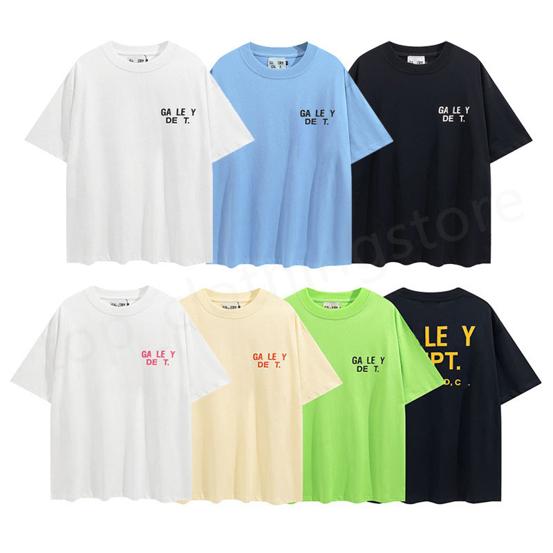 

Mens T-Shirt Designer Galleries Tee Depts T shirts Summer Short sleeves Leisure Fashion tops Cottons Letter print Luxurys women Clothing Size S-XL